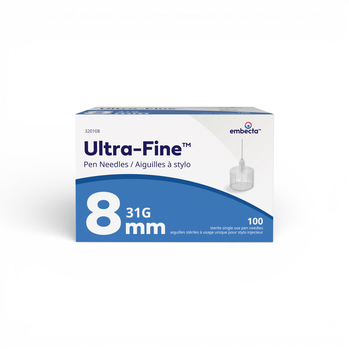 Ultra-Fine™ Pen Needles 8mm 31G 3bevel TW 100ct