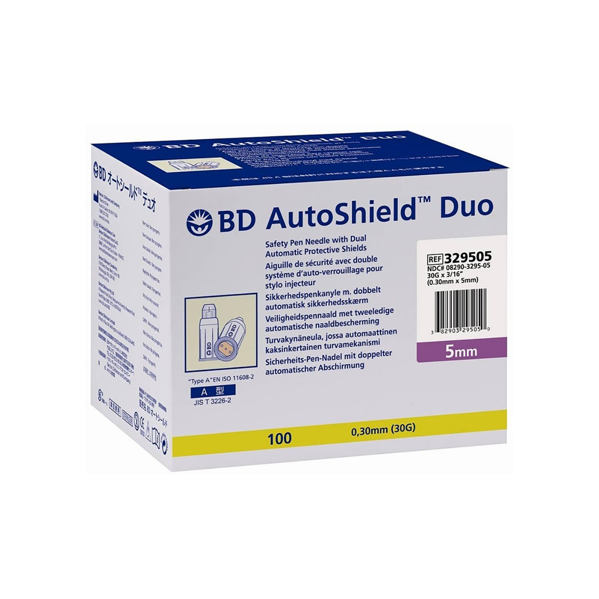 Aiguille sécuritaire BD AutoShield Duo pour stylo injecteur