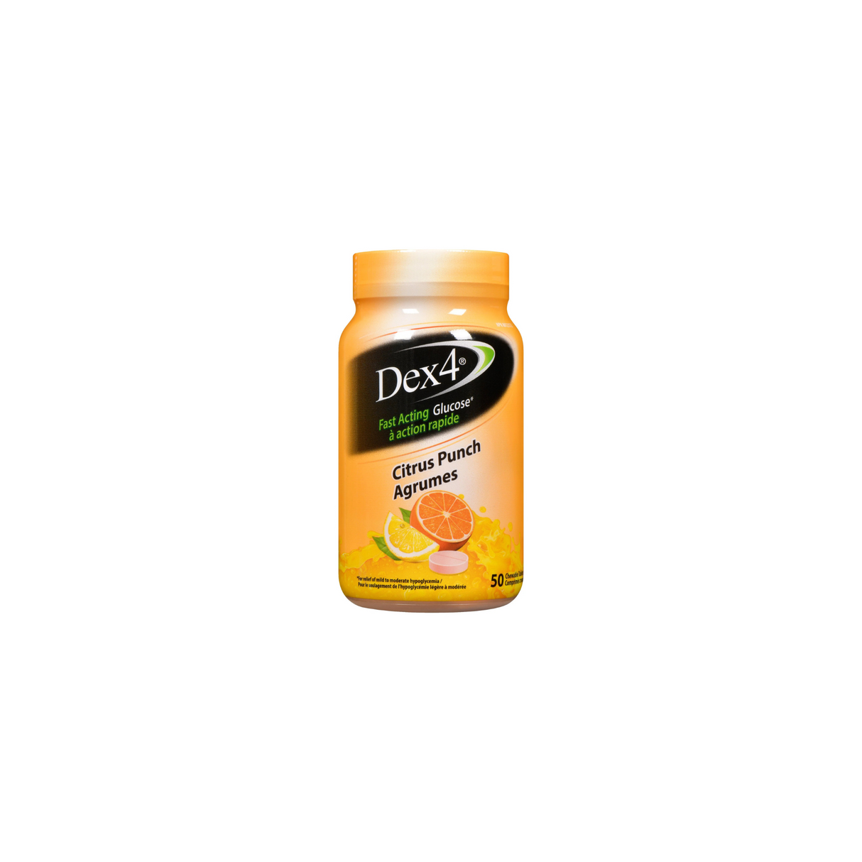 Bouteilles de comprimés de glucose Dex4 (50 comprimés)