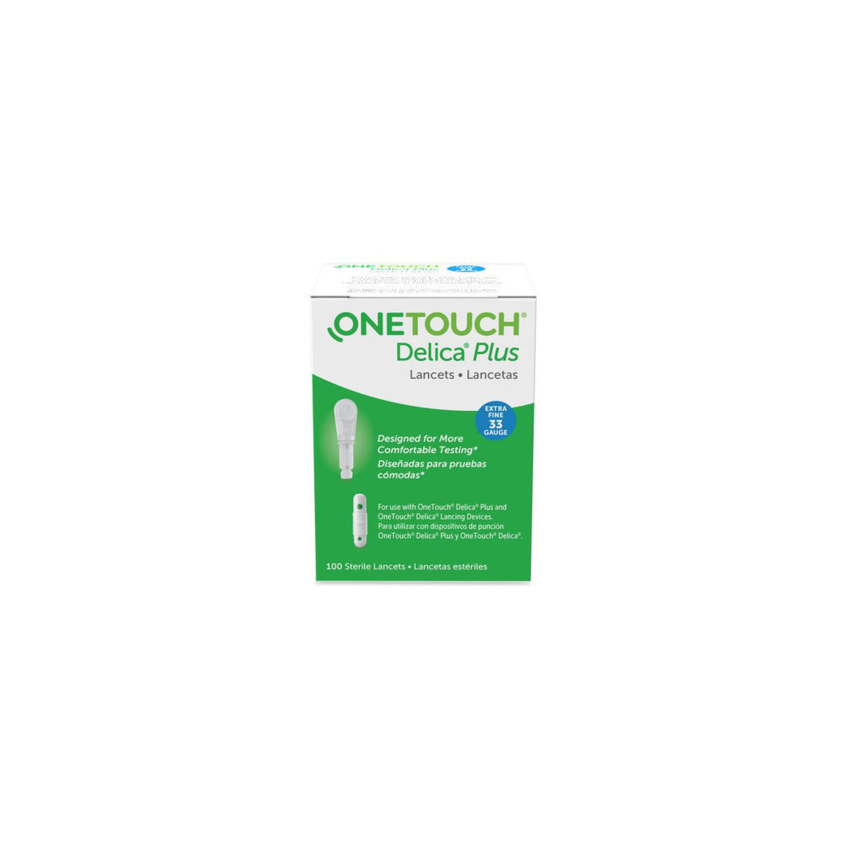 OneTouch Delica Plus 33G, 100/bx