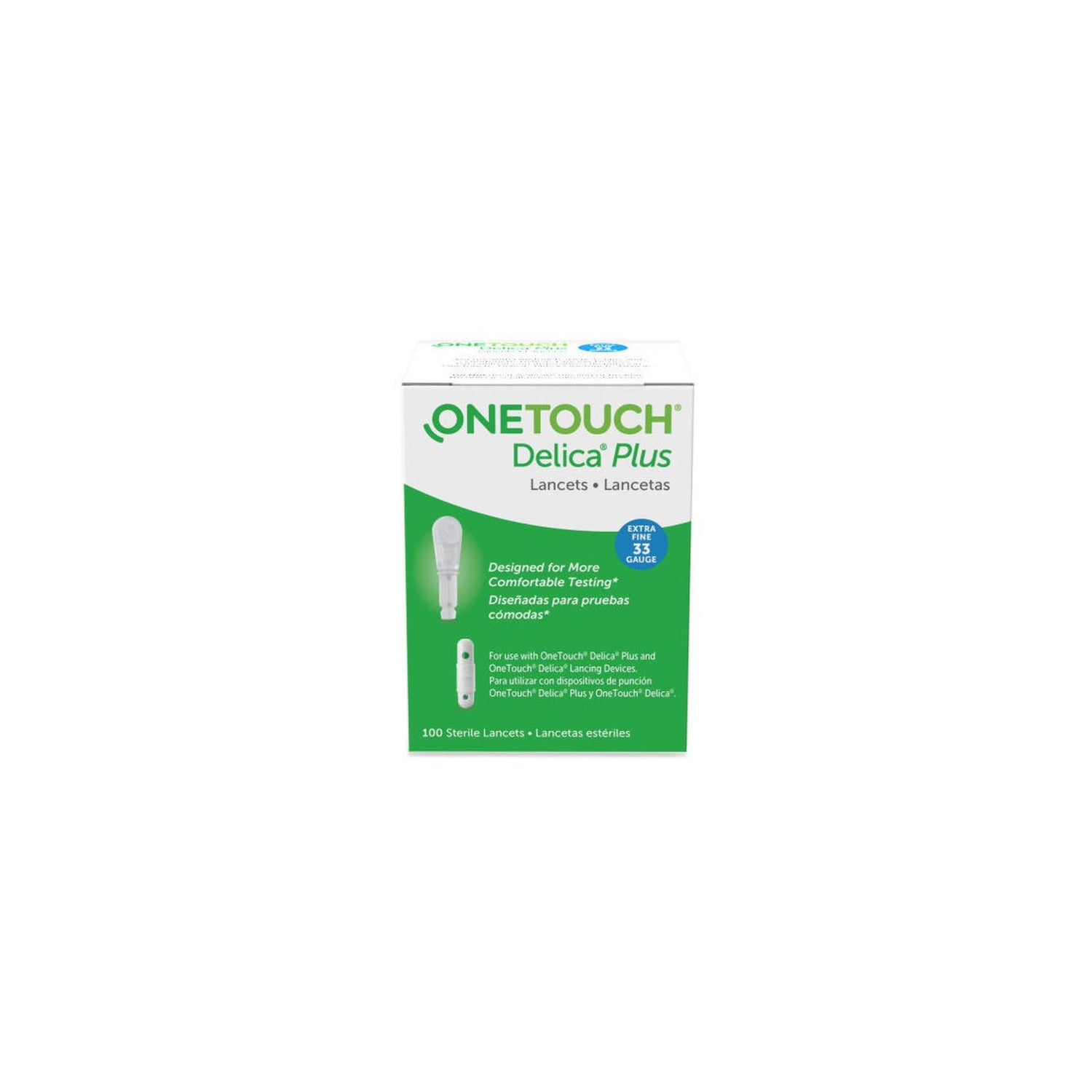 OneTouch Delica Plus 33G, 100/bx