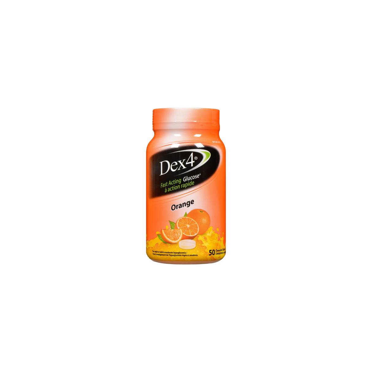 Bouteilles de comprimés de glucose Dex4 (50 comprimés)