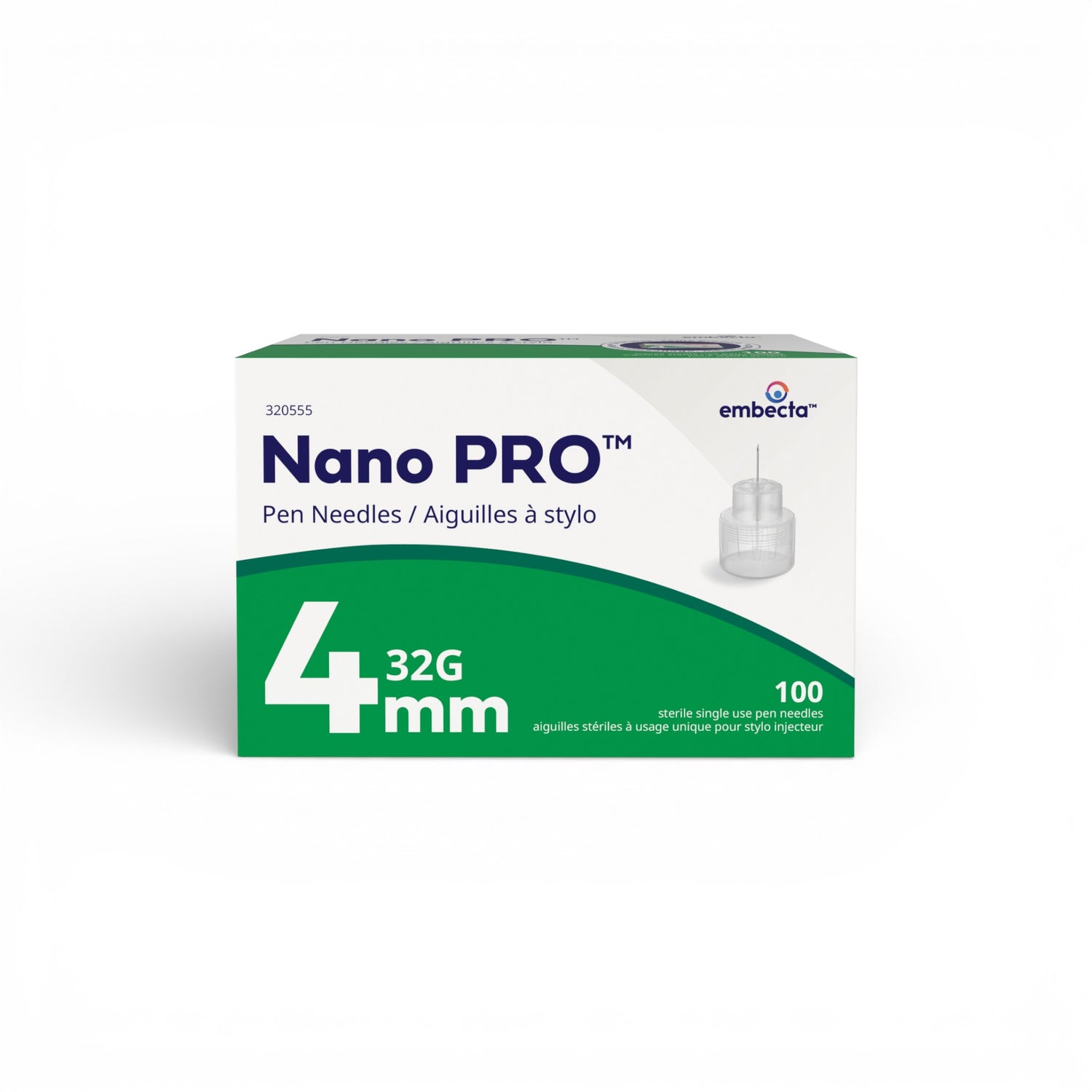 Nano PRO™ Pen Needles 4mm 32G 5bevel UTW 100ct