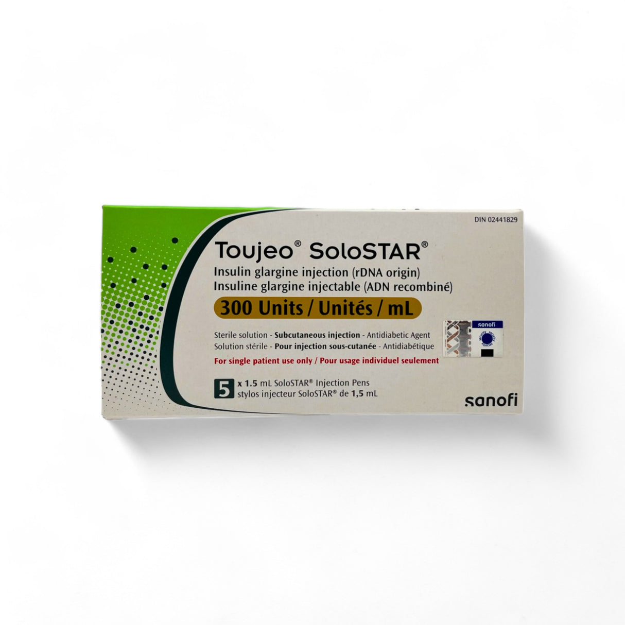 Toujeo Solostar Stylos injecteurs de 5 x 1.5 mL