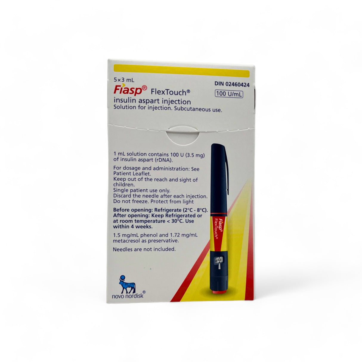 Fiasp Prefill Pens 5 x 3ml