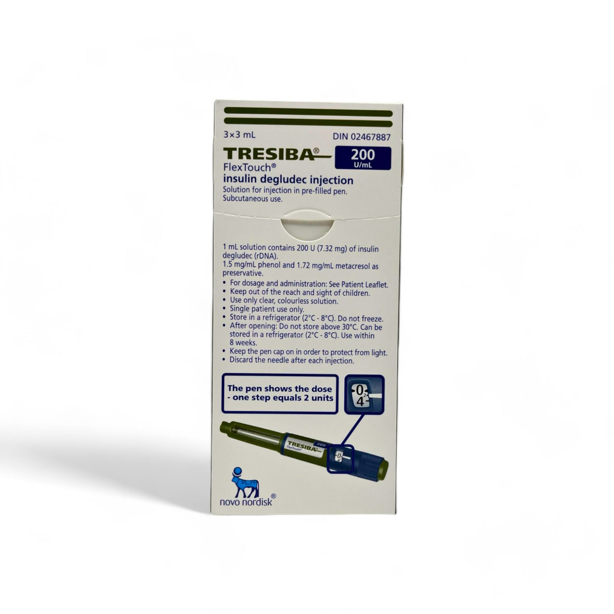 Tresiba U200 Flextouch Prefilled Pens 3 x 3ml