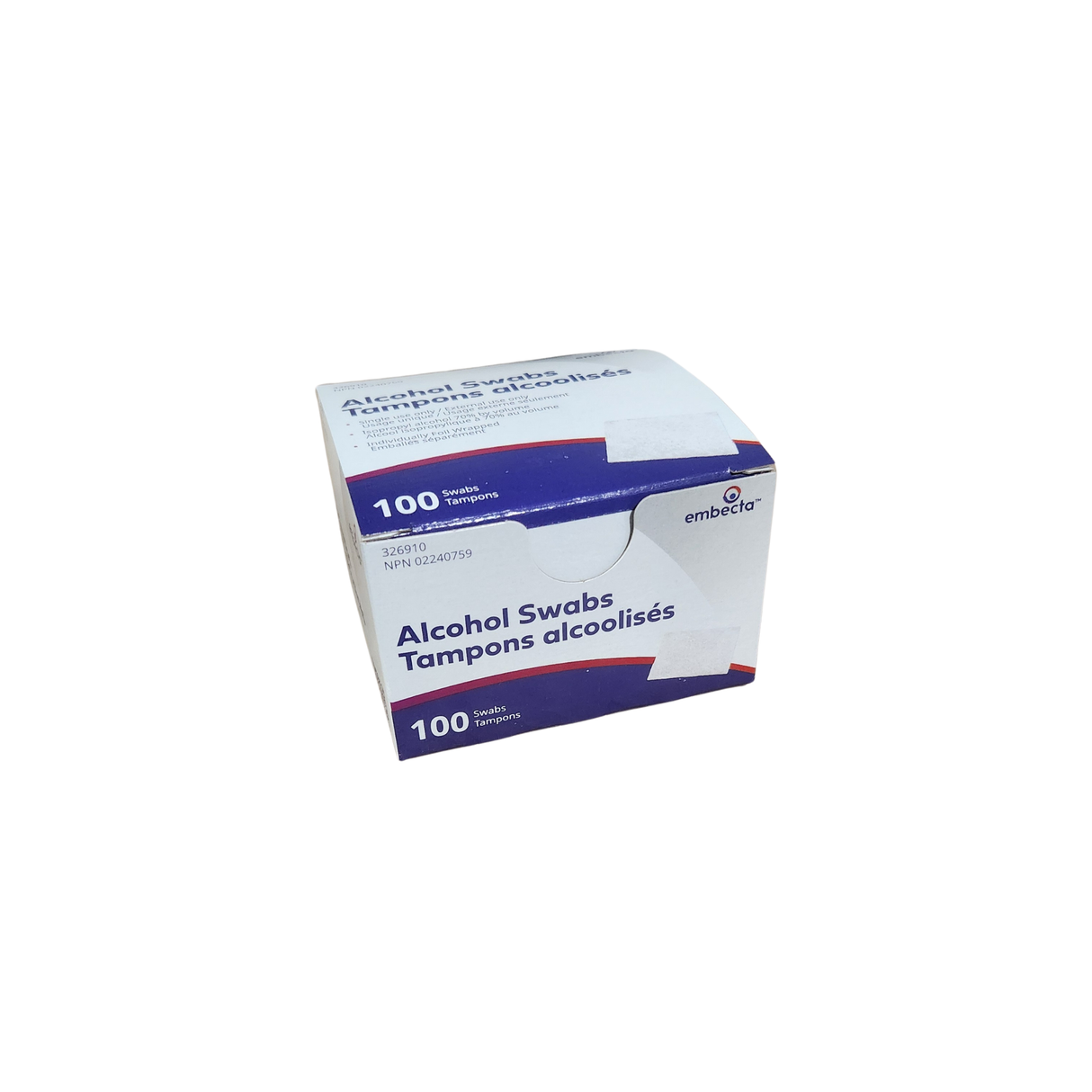 Tampons Alcoolisés Embecta (Boîte de 100)