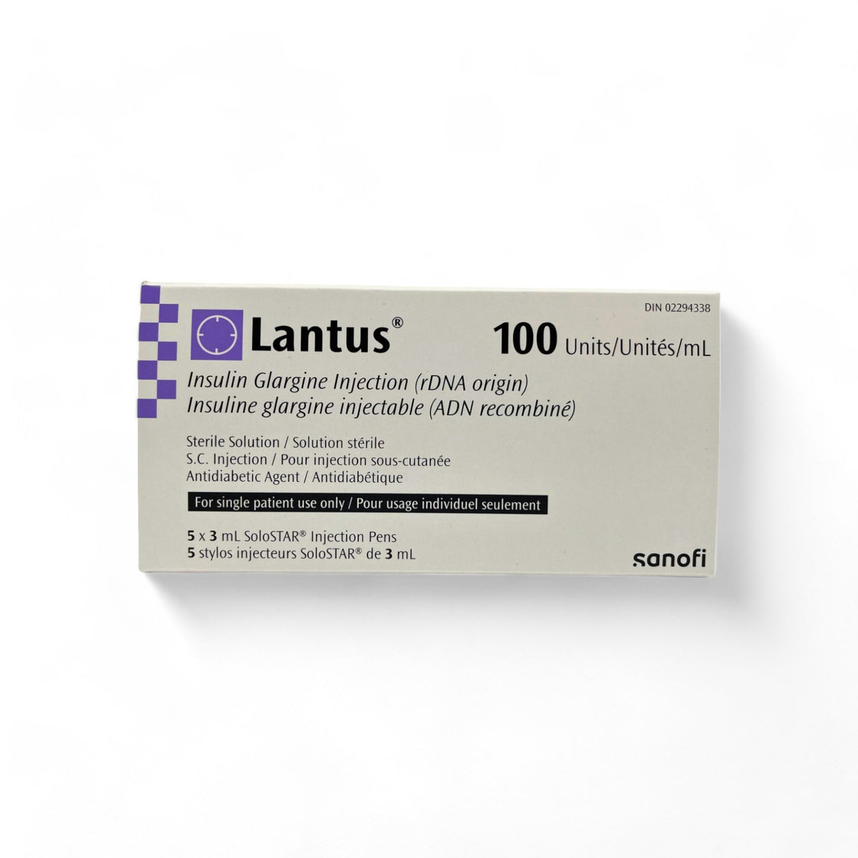 Lantus Stylos injecteurs de 5 x 3 mL