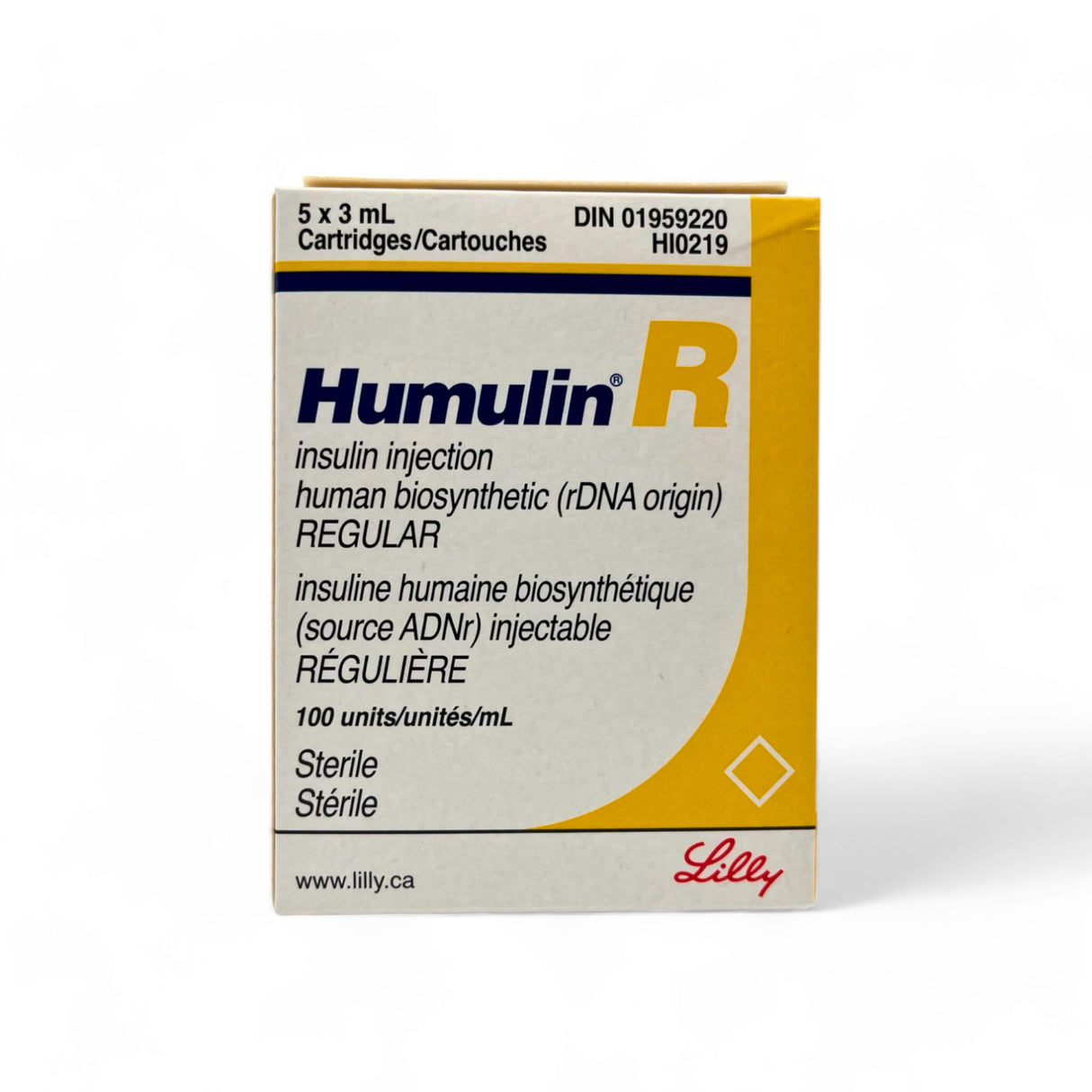 Humulin® R - Cartouches 5 x 3ml