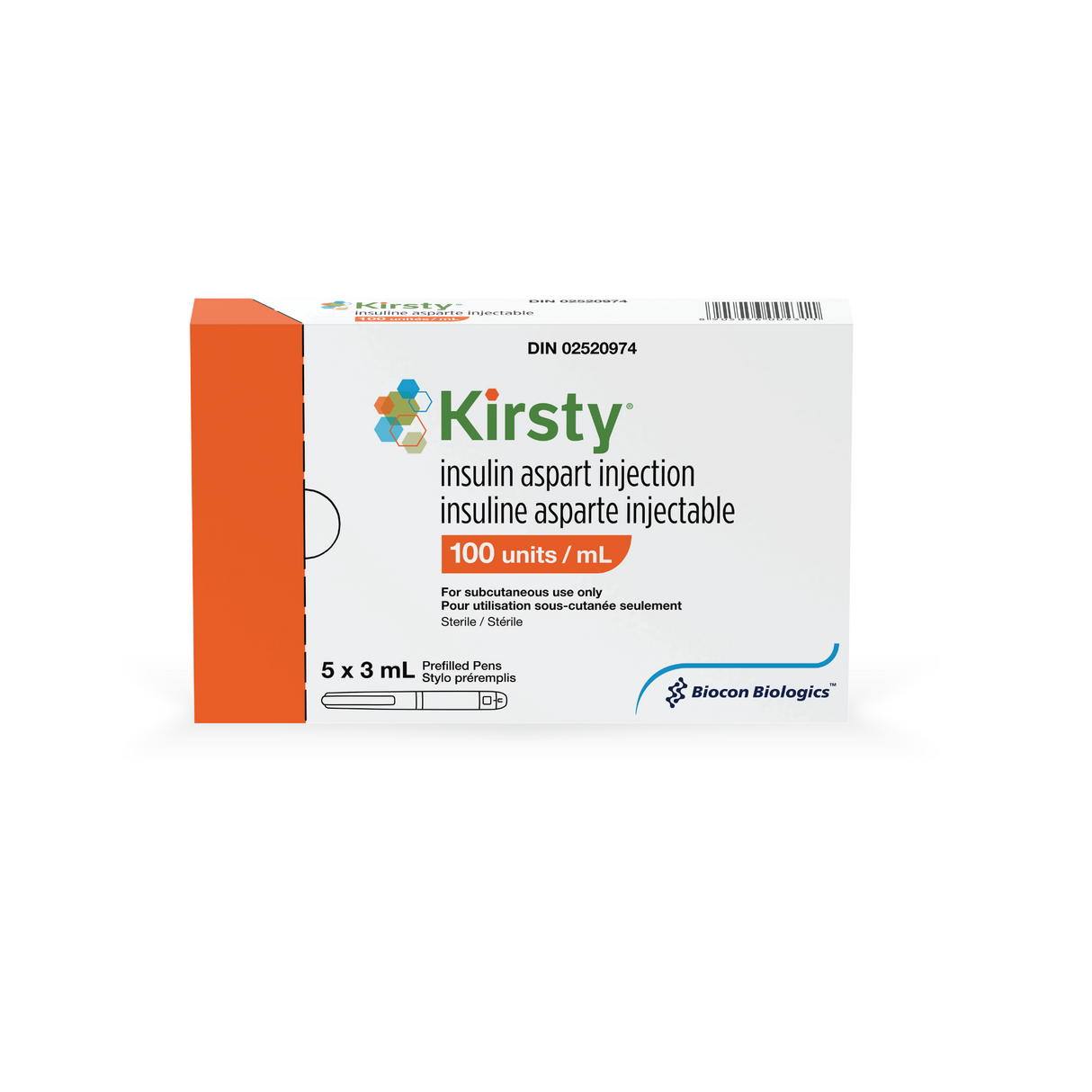 KIRSTY (Insulin asparte) 100 U/mL Stylos injecteurs