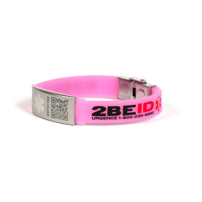 pink medical id bracelets